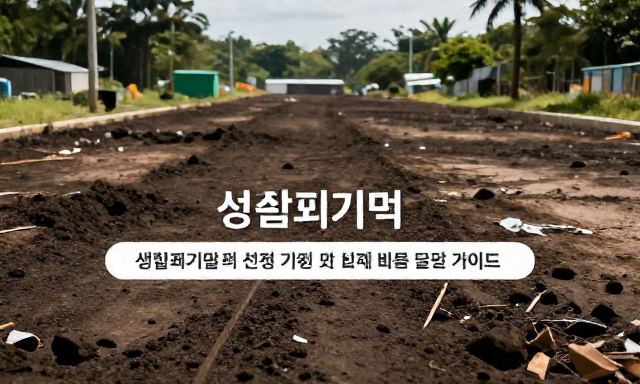 생활폐기물업체 관련 이미지 - 생활폐기물업체 선정 기준 및 처리 비용 절약 가이드